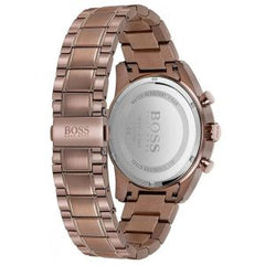 Hugo Boss Men’s Quartz Copper Stainless Steel Blue Dial 44mm Watch 1513788