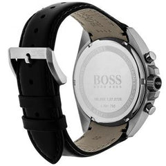 Hugo Boss Men’s Quartz Black Leather Strap Black Dial 44mm Watch 1513085