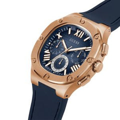 Guess Men’s Quartz Blue Silicone Strap Blue Dial 42mm Watch GW0571G2