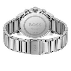 Hugo Boss Men’s Quartz Silver Stainless Steel Blue Dial 44mm Watch 1514007