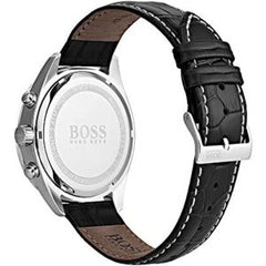 Hugo Boss Men’s Quartz Black Leather Strap Black Dial 42mm Watch 1513579
