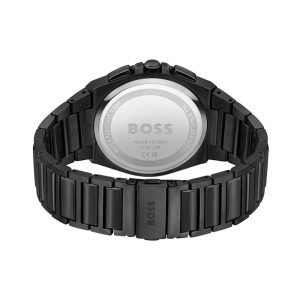 Hugo Boss Men’s Quartz Black Stainless Steel Black Dial 44mm Watch 1514068