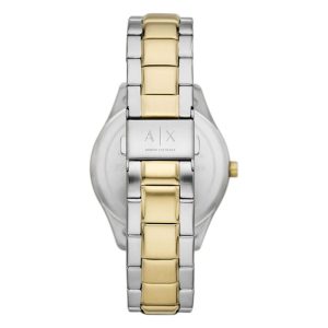 Armani Exchange Men’s Quartz Two Tone Stainless Steel Black Dial 42mm Watch AX1865