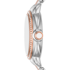 Emporio Armani Women’s Quartz Two Tone Stainless Steel Mother Of Pearl Dial 32mm Watch AR11569