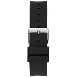 Guess Women’s Quartz Black Silicone Strap Silver Dial 40mm Watch GW0619L1