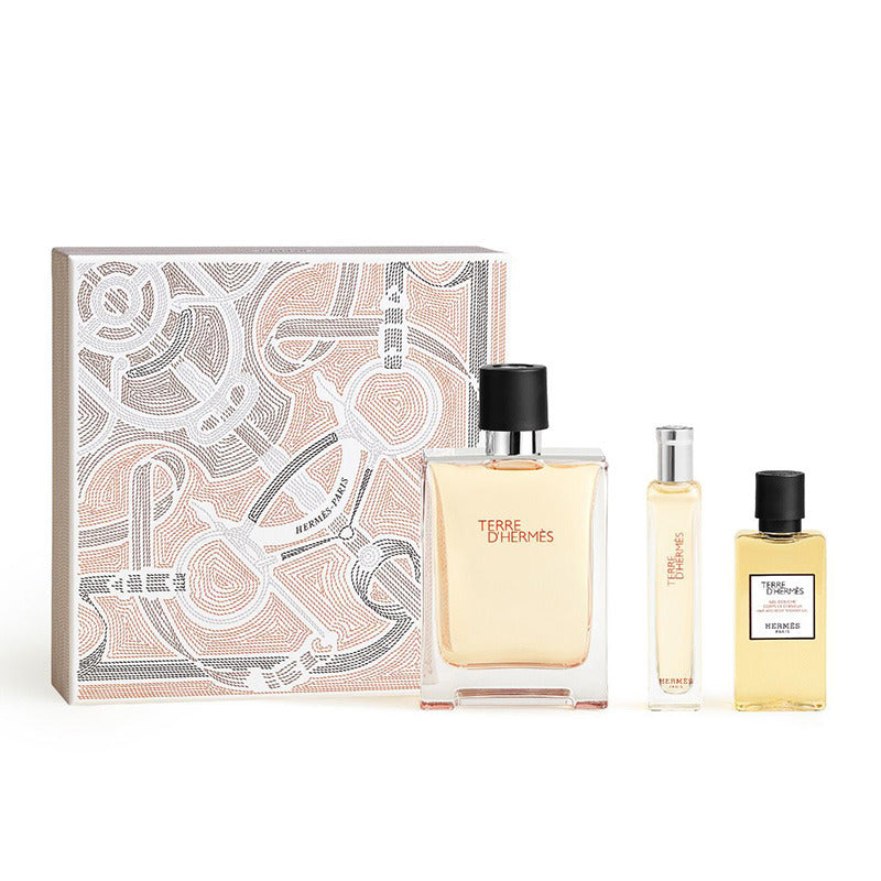Terre D Hermes Men 3s Gift Set ( Edt 100ml+ Edt 15ml+ Asl 40ml)