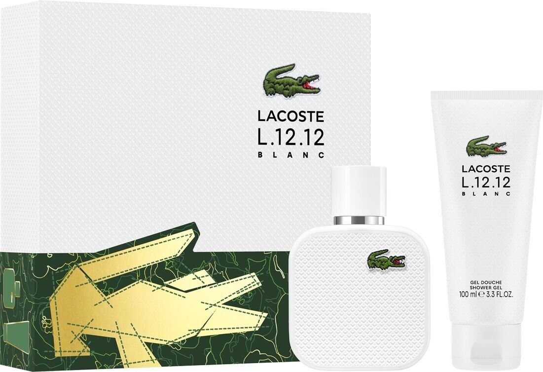 Lacoste L.12.12 Blanc Men 3s Set (Edt 100ml +7.5ml+ Edt 100ml S/G)