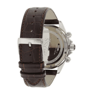 Hugo Boss Men’s Quartz Leather Strap White Dial 44mm Watch 1513175