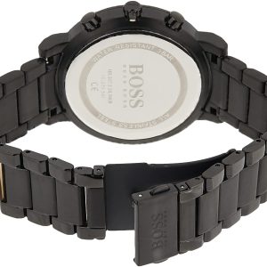 Hugo Boss Men’s Chronograph Quartz Stainless Steel Black Dial 43mm Watch 1513780