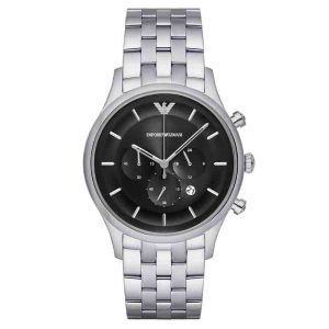 Emporio Armani Men’s Chronograph Black Dial 43mm Watch AR11017