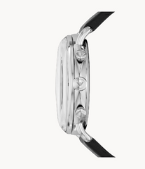 Emporio Armani Men’s Chronograph Quartz Leather Strap Black Dial 43mm Watch AR11143