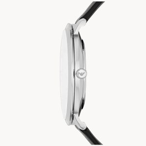 Emporio Armani Men’s Quartz Leather Strap Grey Dial 42mm Watch AR11162