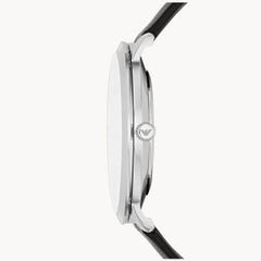 Emporio Armani Men’s Quartz Leather Strap Grey Dial 42mm Watch AR11162