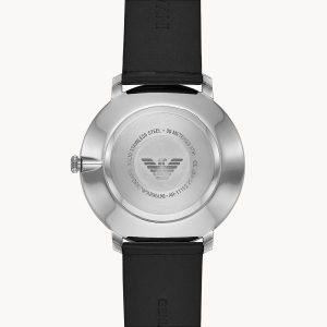 Emporio Armani Men’s Quartz Leather Strap Grey Dial 42mm Watch AR11162