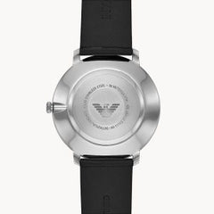 Emporio Armani Men’s Quartz Leather Strap Grey Dial 42mm Watch AR11162