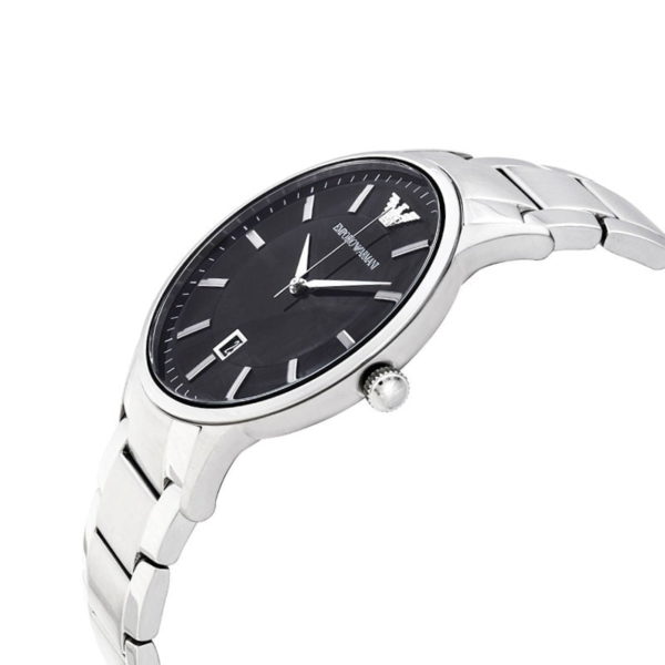 Emporio Armani Men’s Quartz Stainless Steel Black Dial 43mm Watch AR11181