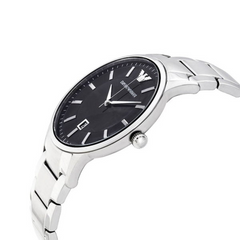 Emporio Armani Men’s Quartz Stainless Steel Black Dial 43mm Watch AR11181
