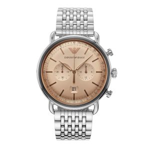 Emporio Armani Men’s Quartz Analog Display Stainless Steel Strap 43mm Watch AR11239