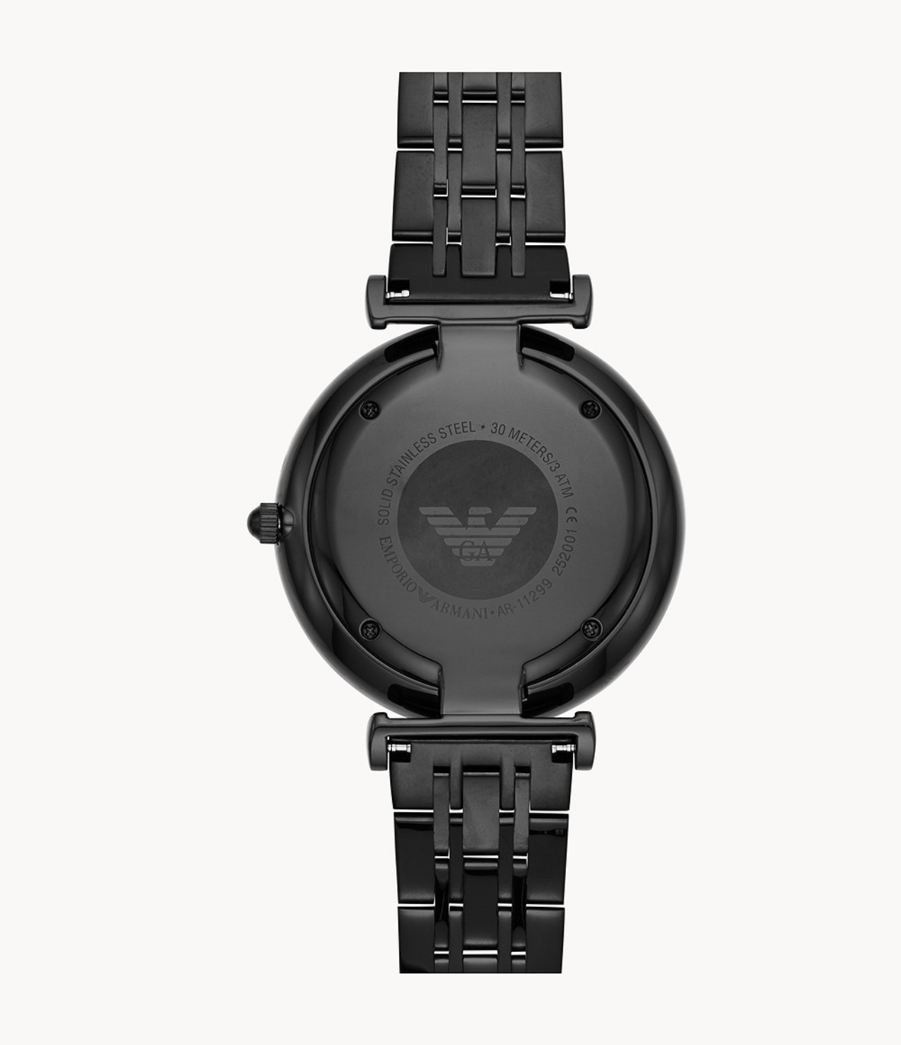 Emporio Armani Men’s Chronograph Quartz Stainless Steel Black Dial 40mm Watch AR11299