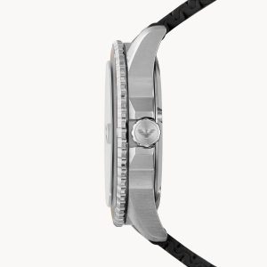 Emporio Armani Men’s Quartz Silicone Strap Black Dial 40mm Watch AR11341