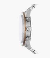 Emporio Armani Men’s Quartz Stainless Steel Beige Dial 43mm Watch AR11352