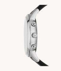 Emporio Armani Men’s Quartz Black Leather Strap Black Dial 43mm Watch AR11431