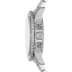 Emporio Armani Men’s Quartz Silver Stainless Steel Green Dial 43mm Watch AR11500