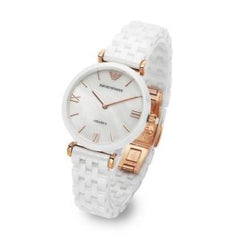 Emporio Armani Women’s Quartz Stainless Steel Mother of pearl Dial 30mm Watch AR1486
