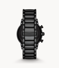 Emporio Armani Men’s Chronograph Quartz Stainless Steel Black Dial 43mm Watch AR1509