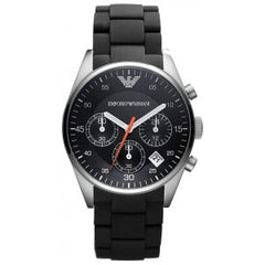 Emporio Armani Men’s Chronograph Quartz Stainless Steel Black Dial 40mm Watch AR5858