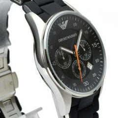 Emporio Armani Men’s Chronograph Quartz Stainless Steel Black Dial 40mm Watch AR5858