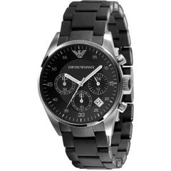 Emporio Armani Men’s/Unisex Stainless Steel Black Dial 40mm Watch AR5868