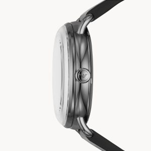 Emporio Armani Men’s Automatic Leather Strap Black Dial 43mm Watch AR60026