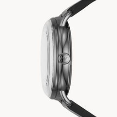 Emporio Armani Men’s Automatic Leather Strap Black Dial 43mm Watch AR60026