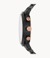Emporio Armani Men’s Chronograph Stainless Steel Black Dial 43mm Watch AR70006