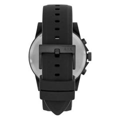Armani Exchange Men’s Quartz Black Silicone Strap Black Dial 44mm Watch AX1343