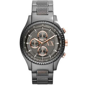 Armani Exchange Men’s Quartz Grey Stainless Steel Grey Dial 45mm Watch AX1603
