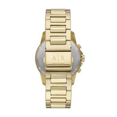 Armani Exchange Men’s Quartz Gold Stainless Steel Black Dial 44mm Watch AX1721
