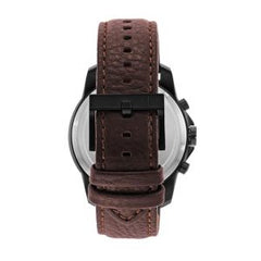 Armani Exchange Men’s Quartz Brown Leather Strap Black Dial 44mm Watch AX1732