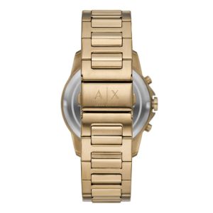 Armani Exchange Men’s Quartz Bronze Gold Stainless Steel Beige Dial 44mm Watch AX1739