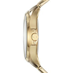 Armani Exchange Men’s Quartz Gold Stainless Steel Black Dial 46mm Watch AX2122