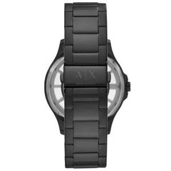 Armani Exchange Men’s Quartz Black Stainless Steel Black Skeleton Dial 46mm Watch AX2192