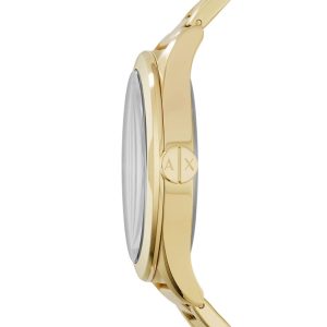 Armani Exchange Men’s Quartz Gold Stainless Steel Black Dial 44mm Watch AX2328