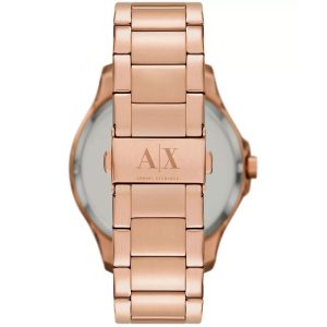 Armani Exchange Men’s Quartz Rose Gold Stainless Steel Brown Dial 46mm Watch AX2449