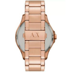 Armani Exchange Men’s Quartz Rose Gold Stainless Steel Brown Dial 46mm Watch AX2449