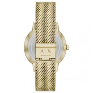 Armani Exchange Men’s Quartz Gold Stainless Steel Black Dial 42mm Watch AX2715