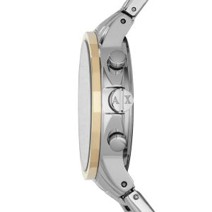 Armani Exchange Women’s Quartz Two Tone Stainless Steel Black Dial 36mm Watch AX4329