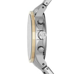 Armani Exchange Women’s Quartz Two Tone Stainless Steel Black Dial 36mm Watch AX4329