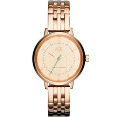 Armani Exchange Women’s Quartz Rose Gold Stainless Steel Rose Gold Dial 39mm Watch AX5362