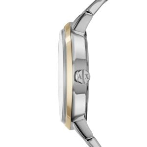 Armani Exchange Women’s Quartz Two Tone Stainless Steel Silver Dial 39mm Watch AX5369